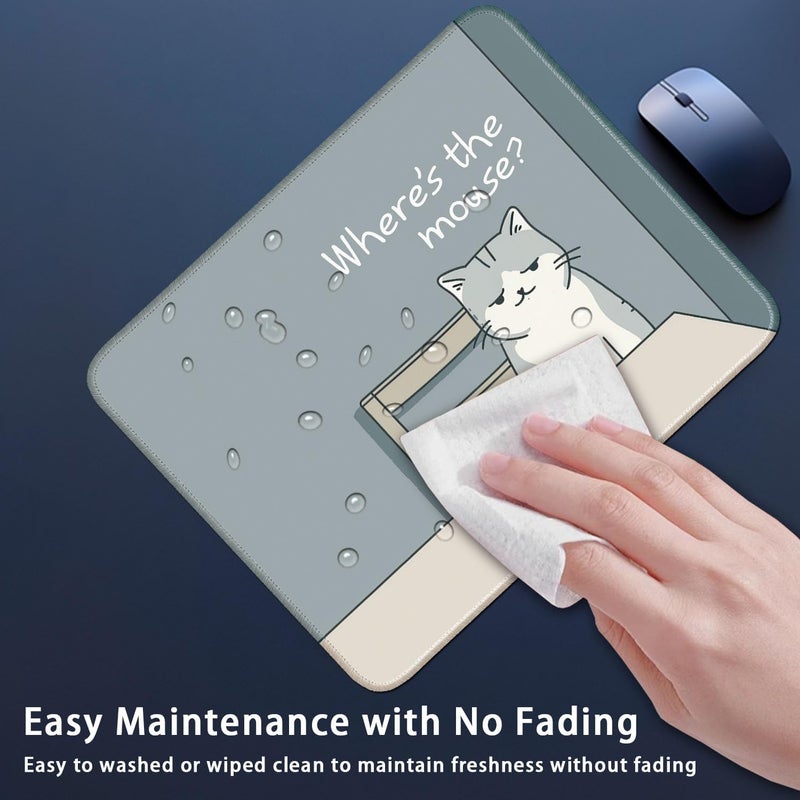 Flodirise Non-Slip Mouse Pad Gaming Mouse Pad Small Mousepad for Computer, Laptop, Gamer, Cat Pattern, 8x10 inch - Image 5